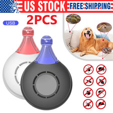 2xAnti Bug Insect Repellent Ultrasonic Pest Flea Tick Repeller for Pets Supplies Insect-Tick-Pest Repellent price
