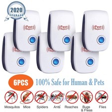 6x Upgraded Ultrasonic Pest Repeller Control Bed Bugs Fleas Spiders Rats Killer Insect-Tick-Pest Repellent price
