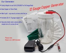 12Ga Colloidal Copper Generator 99.9% Simple Health Products Mason Jar Kit General Topics price