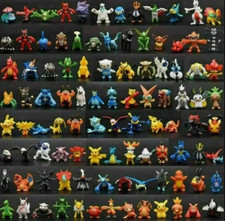 144 Pokemon Mini Figure Toys Action Figures | Kids Gift |Cake Topper| Action Figures price
