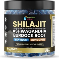 Gummies Shilajit pure 1000Mg, Sea Moss 400Mg, Ashwagandha 1000Mg 105+ Trace M Sexual Products price