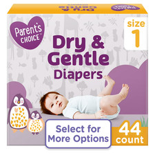 Parent’s Choice Dry & Gentle Baby Diapers Size 1 44 Count Disposable Baby Diaper price