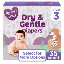 Parent's Choice Dry & Gentle Diapers Size 3 Disposable 35 Leak Barrier Baby Diaper price
