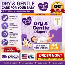 Parent’s Choice Dry & Gentle Baby Diapers Size 1, 44 Count Disposable Diapers Baby Diaper price