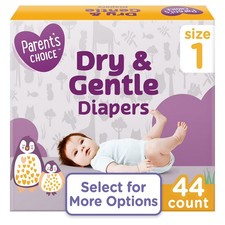 Parent's Choice Dry & Gentle Diapers Size 1, 44 Count Baby Diaper price