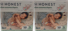 The Honest Company Clean Four Print Pack, Size 5 Count, 100 Diapers, FREE SHIP Baby Diaper price