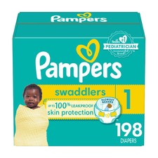 Pampers Swaddlers Disposable Diapers - Size 1 - 198ct Baby Diaper price