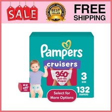 Pampers Cruisers 360 Baby Diapers Size 3, 132 Count Baby Diaper price