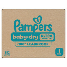 Pampers Baby Dry Disposable Diapers Size 1 - 252 Pieces Baby Diaper price