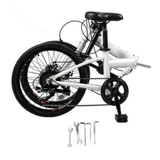 20" Folding Bike with 7 Speed Gears and Disc Brakes for Easy Commuting Folding Bicycle price
