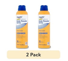 2 Pack Equate Fresh Scent Body Powder Spray for Moisture and Odor Control, 7 oz Spray Deodorants price