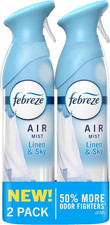 Air Mist Spray, Odor Fighting Room Deodorizer, Linen & Sky Scent, 8.1Oz 2 Pack Spray Deodorants price