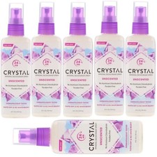 Crystal Mineral Deodorant Spray Unscented 4 fl.oz (Pack of 6) Spray Deodorants price