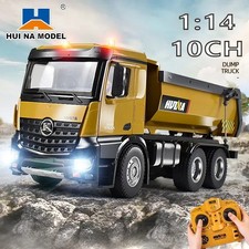 HuiNa 1573 1/14 RC Dump Truck 10CH Alloy Construction Vehicle Remote Control 2.4 RC Vehicles price