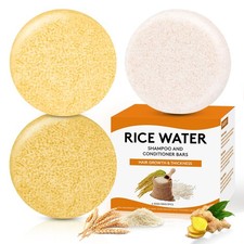 Pubpok Rice Water Shampoo and Conditioner Bar for Hair Growth, Ginger Shampoo... Shampoo and Conditioner price