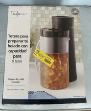 Mainstays 8-Cup Iced Tea Maker 2 Qt Black Auto Shut-Off w/ Lid & Basket Tea Makers price