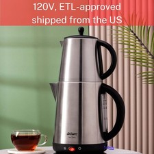 Arzum Tea Tock Electric Turkish Tea Maker, Stainless Steel, 120V Tea Makers price