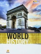 HMH Social Studies World History: Student Edition 2018 - Hardcover - GOOD History Study Guides price