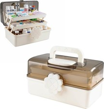 3-Tier Medicine Box,Portable Medicine Storage Box W/ Handle,Medicine Cabinet Medicine & Supply Cabinet price