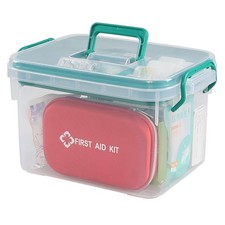 Medicine Storage Cabinet, Empty First Aid Kit Portable Supply Organizer with ... Medicine & Supply Cabinet price