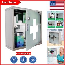 Sleek Locking Stainless Steel Medicine Cabinet: Ideal for Home, Office & Clinic Medicine & Supply Cabinet price