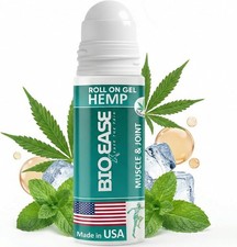 BIO-Ease Hemp Roll On Gel – Cooling Menthol, Fast Absorbing, Made in USA Roll-Ons price