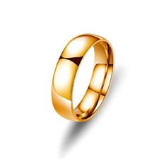 Men's Women's Silver High Polished Dome Titanium Rings Wedding Band Comfort Fit. Gold Ring price
