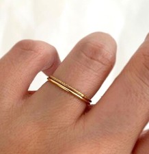 Thin Gold Ring, Gold Ring, Gold Ring Set, Gold Stack Ring, Simple Gold Ring, 14k Gold Ring price