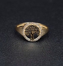 14k Real Solid Yellow Gold Tree of Life 14k Solid Gold Women Ring,Gold Ring Gift Gold Ring price