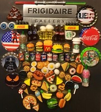 3D Food Drink Magnet Lot Handcrafted 👻🧲 (10) Pc Assorted Magnet Set Mini Style Fridge Magnet price