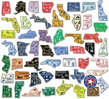Original U.S. State Magnet Set by Classic Magnets, 51-Piece Vintage Magnet Set Fridge Magnet price
