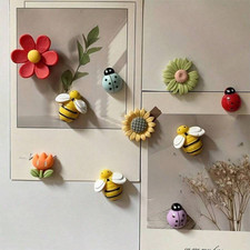 10pcs Mini Fridge Magnets Flower Bee Shaped Cute Decorative Refrigerator Magnets Fridge Magnet price