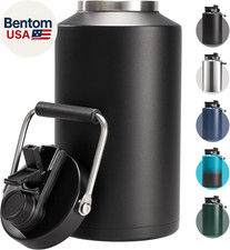 One Gallon Insulated Water Bottle for Travel: 2-In-1 Straw and Spout Lid, Keep C Water Bottle price
