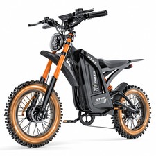 6000W Electric Motorcycle 48V 30AH 40MPH Off-Road E-Dirt Bike Adult 20" Fat Tire Electric Motorcycle price