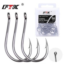 100pcs Circle Fishing Hooks 1# 1/0 5/0 Ultra Sharp Carbon Steel Octopus Offset Fishing Hook (Jig) price