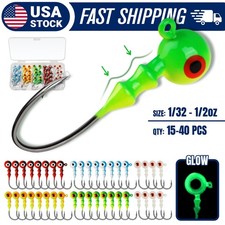 15-40PCS Swim Jig Heads, Jig Head Hooks for Walleye Bass Fishing Lure Swimbaits Fishing Hook (Jig) price