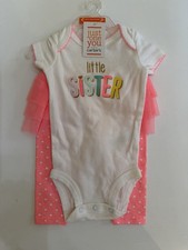 Just One You by Carter's 2pc Bodysuit & Pants Set 3M Pink/White Hearts Baby T-shirt price