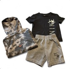Kids Nike grey and black set Size 2T shirt and shorts Size 3T hoodie Baby T-shirt price