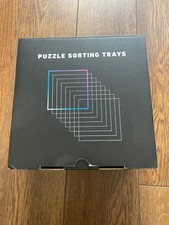 8 Puzzle Sorting Trays with Lid 8" x 8" - Jigsaw Puzzle Accessories 8"x8" Black Puzzle & Accessories price