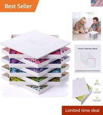 8 Puzzle Sorting Trays with Lid 8" x 8" - Portable Jigsaw Puzzle Accessories ... Puzzle & Accessories price