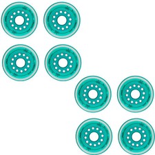 Labeda Inline Roller Hockey Skate Wheels Union Teal 80mm Set of 8 Skates price