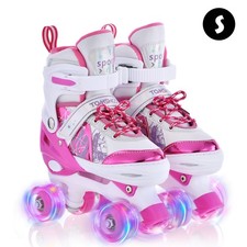 Kids Luminous Roller Skates Bright Color Flashing Wheels Improve Balance Coordin Skates price