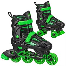 Roller Derby Green Wire Kids' Inline-Quad Combo Skates - Black/Green (12-2) Skates price