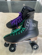 PAPAISON Roller Skates Women Sz 12 Men Sz 11  Microfiber Leather “MINT” Skates price