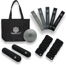 Pilates Pro Power Pack - Workout Essentials - 2.2Lb Hand Weights, 2.2Lb Ankle We Dumbbells & Hand / Ankle Weights price