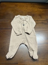 Carter's Bear Cotton 2 way- zip sleep & play pajamas -Brown Baby Sleep Set price