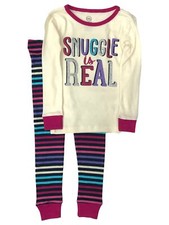 Infant & Toddler Girls Striped Cotton Snuggle is Real Pajamas Baby Sleep Set Baby Sleep Set price