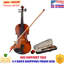 4/4 Full Size Acoustic Violin Set with Case, Bow, Rosin & Accessories Violins price