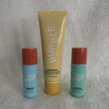 Bubble Travel Size Face Skin Care Set Cleanser Moisturizer And SPF 40 Sunscreen Face Care Sets price