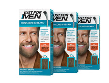 Just For Men Mustache & Beard M35 Medium Brown 3 Pack Hair Dye price